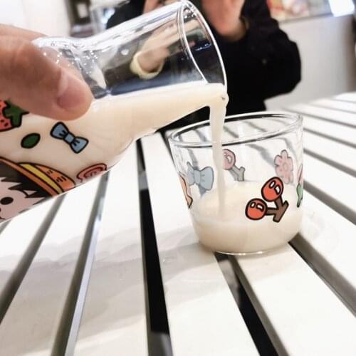 Chibi Maruko Glass Hot Water Kettle For One Person To Drink Cup Cartoon Lovely Tea Water Office Special