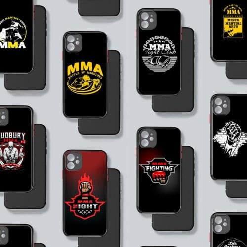 Design The Mma Logo Phone Case For iphone 12 11 8 7 plus mini x xs xr pro max matte transparent cover