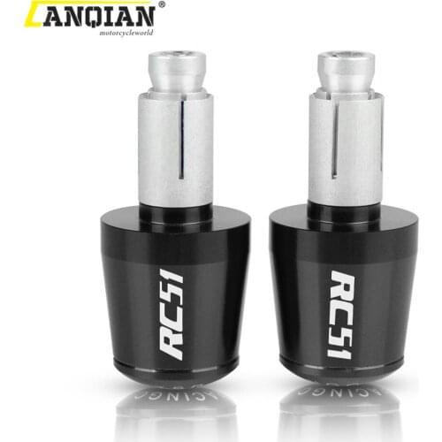 For HONDDA RC51 RC 51 2000 2001-2006 Motorcycle with 7/8* 22mm Hand Bar Ends Slider Handle Bar End Grips Cap Accessories
