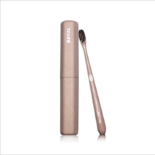 Environment-friendly Wood Toothbrush Bamboo Tooth brush Soft Bamboo Fibre Wooden Handle Low-carbon For Adults with brush box