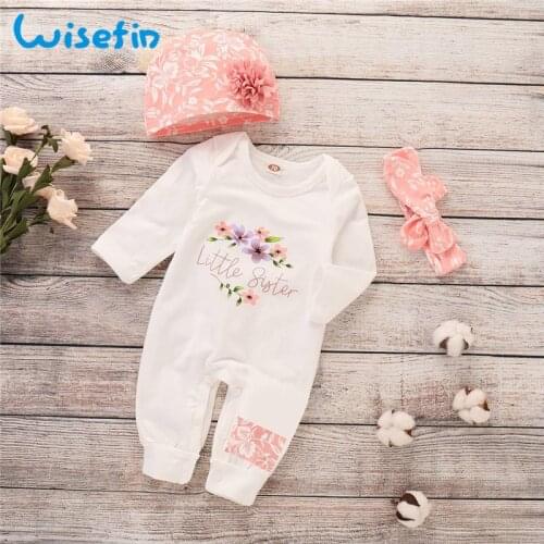 Newborn Baby Girl Romper Long Sleeve Baby Rompers Winter Baby Girls Clothes Toddler Girl Romper Infant Jumpsuit 3Pcs Set D30