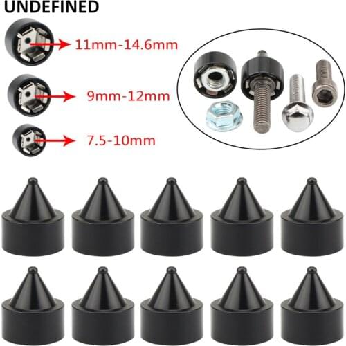 Motorcycle Head Bolt Cover Spike Engine Schrauben Motor Bolt Caps Screw Inner 7.5-10mm For Harley Twin Cam Softail Car Bikes