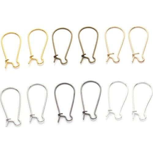 50Pcs/Lot Metal Jewelry French Earring Hooks Ear Wires Findings Not Allergic Ear Hook Earrings Clasps For DIY Jewelry Making