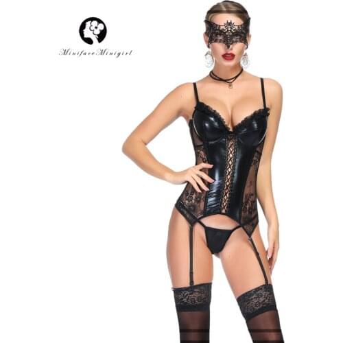Minifaceminigirl Women Corsets Bustiers Sexy Steampunk Lingerie Push Up Corset Top Underbust Corselet Femme Bodice Basque