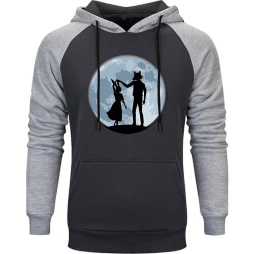 BEASTARS Japan Anime Mens Raglan Hooded Hip Hop Harajuku Outwear Standard Tops Pullovers Winter Fall Loose Fit Moletom Masculino