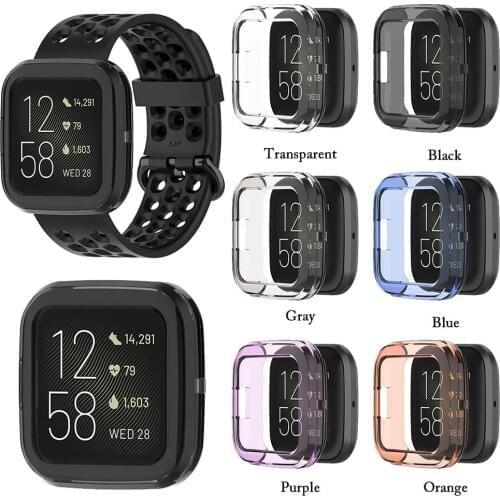 Soft Tpu Case For Fitbit Versa 2 Versa Lite Waterproof Watch Shell Screen Protector For Fitbit Versa Ultra-thin Soft TPU Cover