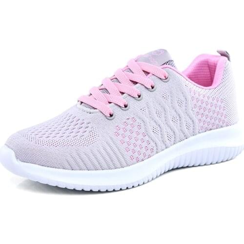 Cheap 2019 New Arrival Woman Tennis Shoes Breathable Lady Brand Sports Shoes Female Light Soft Lace-up Outdoor Athletic Sneakers