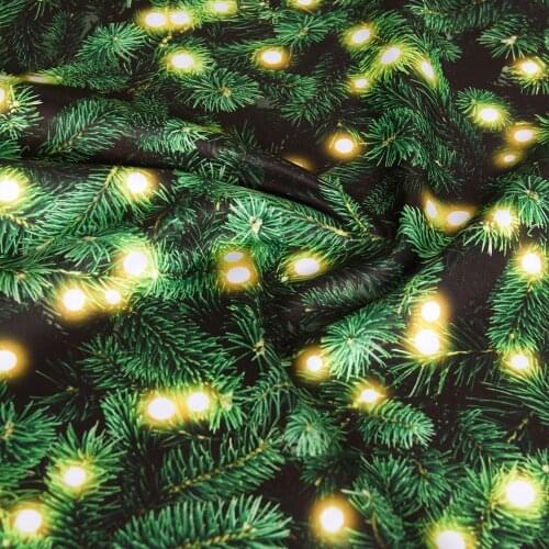 Half-Meter Japanese Digital Print Cotton Fabric Patchwork Fabrics Christmas tree