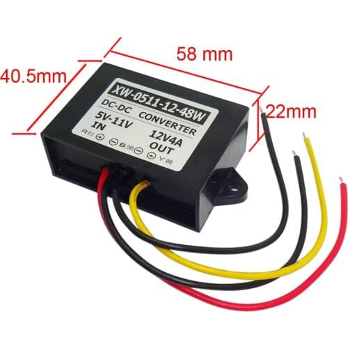 Boost Inverter DC 5V 6V 7V 8V 9V 10V 11V To 12V 4A 48W Step Up Power Supply Converter Regulator Module Adapter