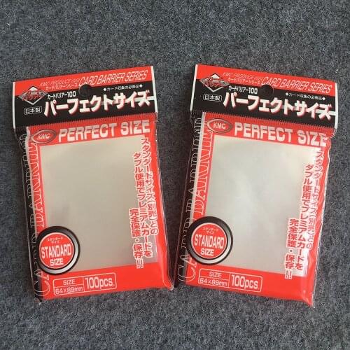 Transparent KMC Perfect Fit SLEEVES Card Barrier Board Game Cards Protector Trading Card Sleeve Pkm Game Cards Magic Protector