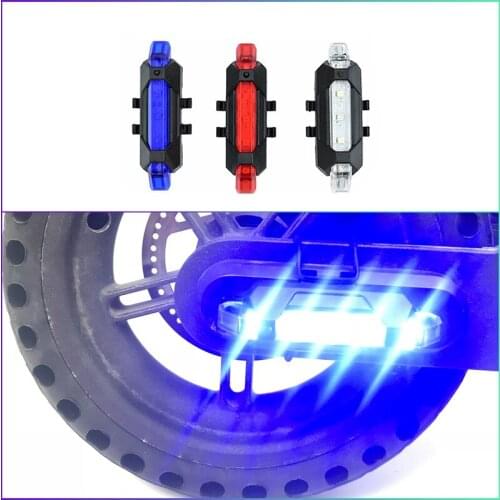 Scooter Warning Light Night Safety Warning Lights LED Flashlight Strip Light for Xiaomi Mijia M365 Electric Scooter Accessories