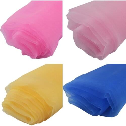 100CM x 280CM Organza Fabric Home Table cloth Curtain DIY Wedding dress veil Dress Cloth Wedding Arch Background Decor Supplies