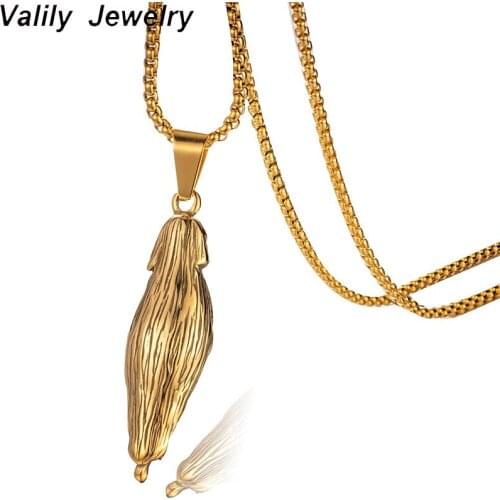 Valily Cute Gold Color Dolphin Necklace Stainless Steel Fashion Fish Necklace Dolphin Jewelry for Women Men