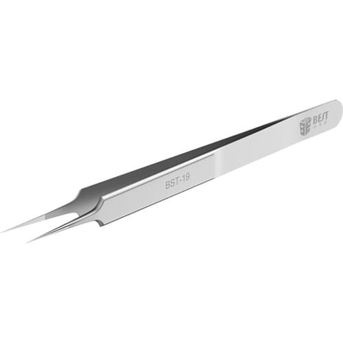 1Pcs BST-19 0.15mm Ultra-Sharp Fine Pointed Plus Hard Tweezers Microscope Phone Repair Fingerprint Fly Line Precision Fixture