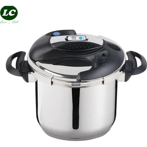 10 litre Pressure Cooker Kitchen Cooking Pot stainless steel 24cm Stock pot Pressure Cooker Casserole cookware Deep Pan
