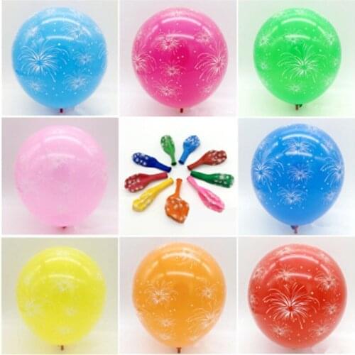 10 pcs 12-Inch Firework Latex Balloons Birthday Christmas Wedding Major Holiday Party Decoration Balloons
