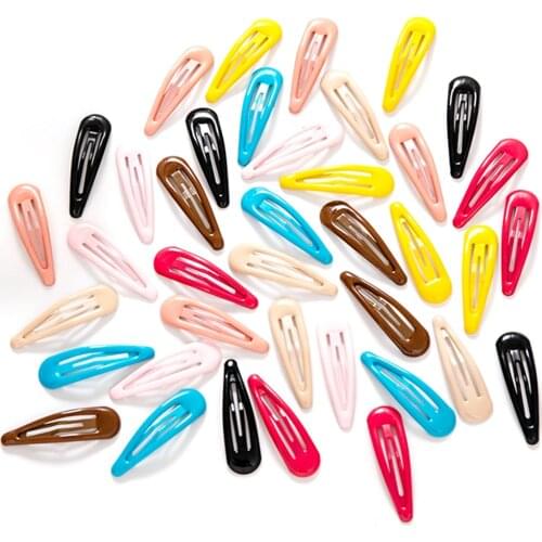 30pcs Colorful Hair Clip Girls Snap Hair Barrette Stick Hairpin Hair Styling Accessories For Women Girls 2020 New Fashion Women