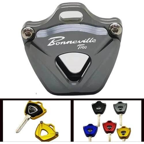 For Triumph BONNEVILLE /SE/T100/Black Motorcycle Key Cover Case Shell Keys protection