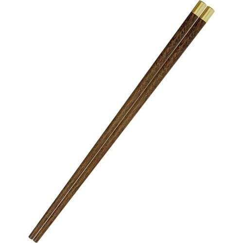 5Pairs Chicken Wing Wooden Chopsticks Japanese Solid Wood Non-slip Anti-mold Wooden Chopsticks Flat Top Blessing Chopsticks