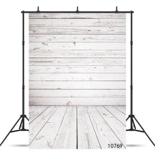 Photography Backdrops Prop White Wash Wood Wall Flooring Fabric Cloth Photo Studio Backgrounds for Children Baby photocall