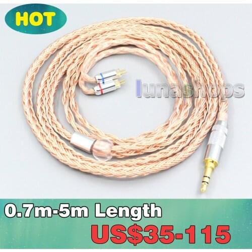 2.5mm 4.4mm 16 Core 99% 7N OCC Earphone Cable For 0.78mm 0.77mm BA Custom Westone W4r UM3X UM3RC JH13 High Step LN006764