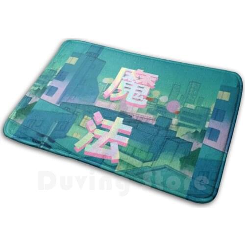 Mahou Night Anime Sky Mat Rug Carpet Anti-Slip Floor Mats Bedroom Sailor Moon Usagi Moon Anime Manga Kawaii Sailor Saturn Sailor