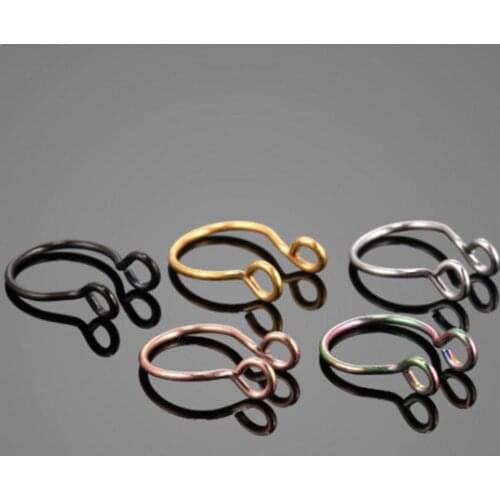 Fashion Fake Nose Ring Faux Septum Ear Cartilage Fake Fake Nose Piercing Jewelry Women And Ring For Men Nostril Piercing Bo Q0Q2
