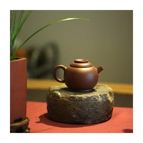 Monohydrate hall yixing recommended tea sets tea pot pure manual famous old ship purple clay pot of 130 ml