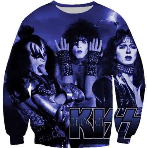 CLOOCL Metal KISS Rock Band New Style 3D Print Men Women Fashion Hip Hop Long Sleeve Tracksuit Outerwear Pullover Tops