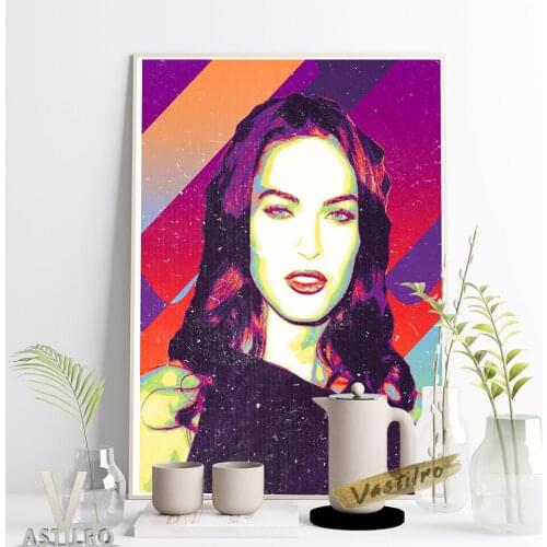 Megan Fox Sexy Girl Actress Star Print Poster Wall Picture Fashion Model Magazine Album Canvas Painting Wall Art Home Room Decor
