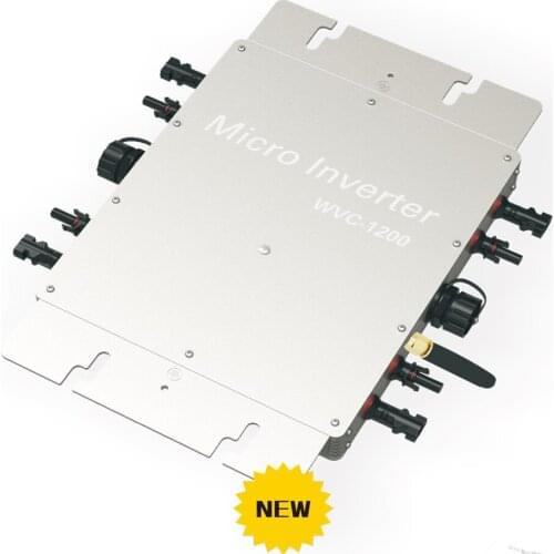 New wvc1200plus 433Mhz wireless communication 1200W mppt pure sine wave micro grid tie inverter,DC 22-50V to AC 120 or 230V
