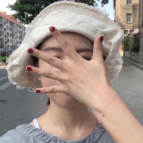 New Female Burrs Bucket Hats Harajuku Bucket Hat Fishing Outdoor Panama Hip Hop Cap Mens Summer for Fisherman Hat Women Spring