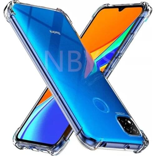 Clear Shockproof Silicone Case For Xiaomi Redmi 7A 8A 9A 9AT 9T 9C NFC Redmi Note 10 5G 9 8 7 Pro Note 9S 10S 8T Soft Back Cover