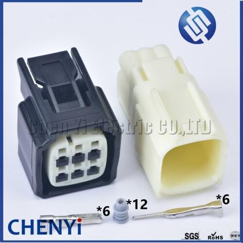 1 Set YAZAKI 6 Pin Male or Female Automotive waterproof connector Sensor Plug Electronic Connector 7283-1172-30 For Honda Civic