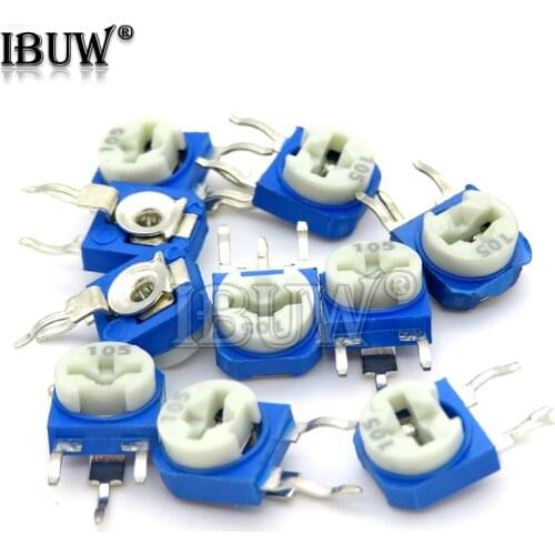 20PCS RM063 Trimmer Potentiometer Adjustable Resistor 500R 1K 5K 10K 20K 50K 100K 200K 500K 1M RM-063 Variable Resistors