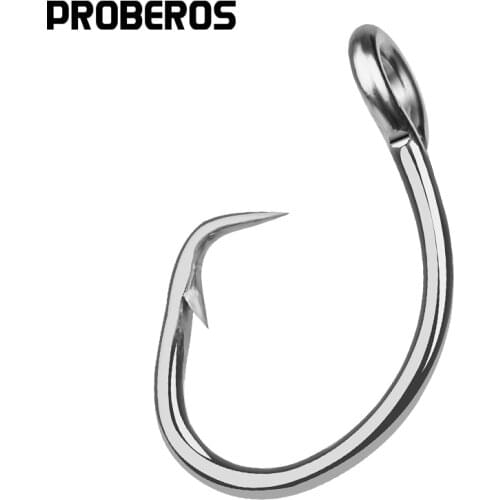 PROBEROS Saltwater Fishing Hook DWH105 20pc Circle Hook 11/0#-16/0# Model stainless steel Fishhook Made in Taiwan
