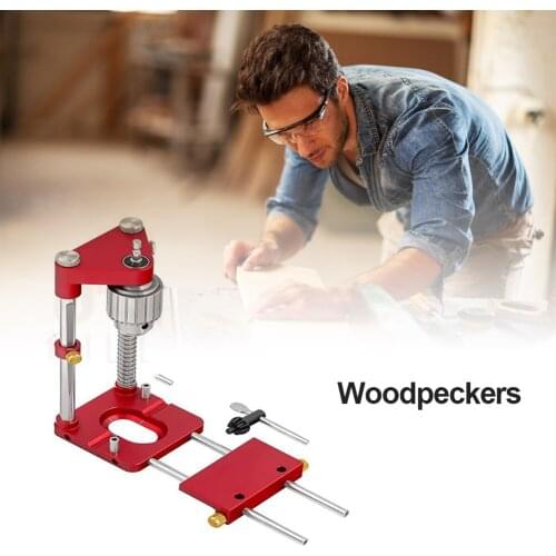 New Model Woodworking Drilling Locator Mini Bench Adjustable Punch Drill Template Press Machine Woodworking Tool 28x24x9cm