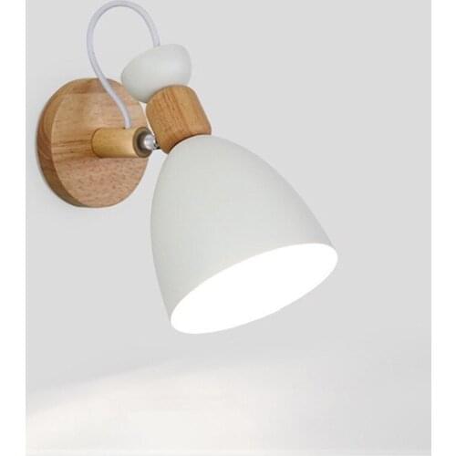 HAWBOIRRY LED simple indoor lighting home study restaurant childrens girls bedroom bedside stairs bathroom macaron wall lamp