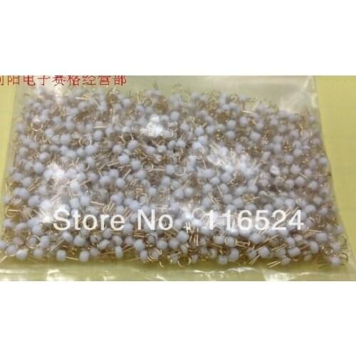 PCB board test points / test beads / gold plated ceramic test loop / circuit board test pin / white