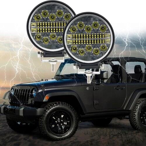 Waterproof Led Work Light Bars Spot Flood Beam Motorcycle Offroad SUV 4x4 ATV 12v 24V 6000K for jeep ATV Fog Light Driving light