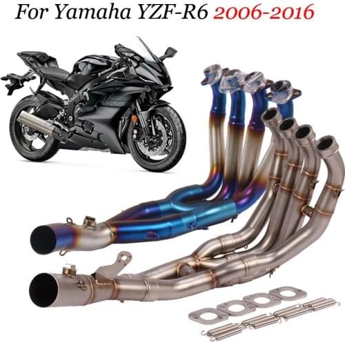 Slip For Yamaha Yzf-R6 R6 2006-2010 2011 2012 2013-2016 Motorcycle Exhaust System Modified Front Middle Connection Pipe Tube
