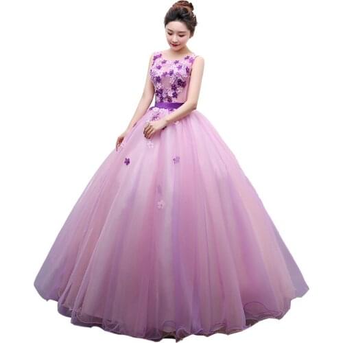 Cheap Vestidos De 15 Anos Sleeveless Pink Flowers Quinceanera Gowns Sweet 16 Debutante Dresses 2019 Ball Gown Party