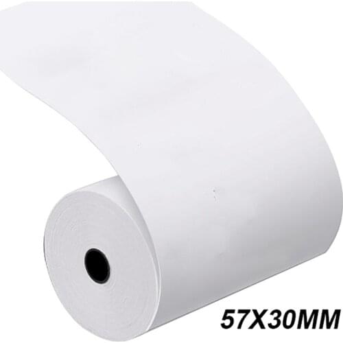1 Roll Portable Mini Thermal Print Receipt Ticket Sticker POS Cash Register Receipt Roll for Thermal Printer Supermarket Hotels