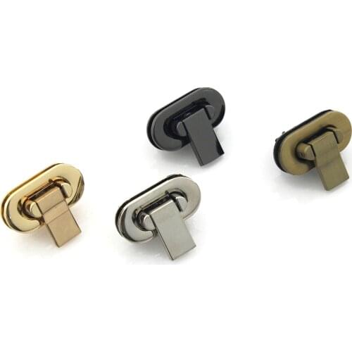 1pcs Fashion Metal Folding Lock Switch Lock Clasp for DIY Handbag Bag Purse Luggage Hardware Closure Bag Parts Accessories