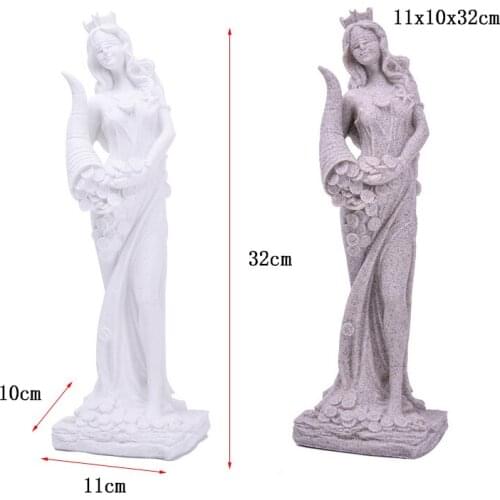 ABSTRACT FORTUNE GODDESS STATUES SCULPTURE ORNAMENT HANDMADE SANDSTONE WEDDING DECOR GIFT CRAFT SCULPTURE LIVING ROOM DECORATION