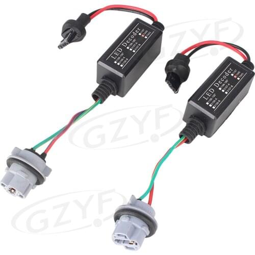 Auto Car 7440 LED Headlight Decoders Canbus Adapters Error Free Anti Flicker 2pcs DC 12V