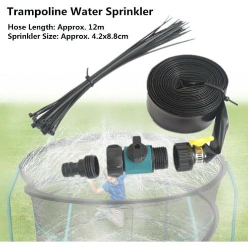 12m Outdoor Garden Trampoline Sprinkler Kids Summer Water Game Spraying Kit