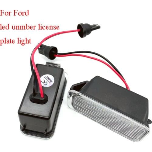 For Jaguar XJ XF Ford Transit Fiesta Focus S-MAX C-MAX Mondeo Kuga Galaxy Ranger License Plate Light Number Plate Light