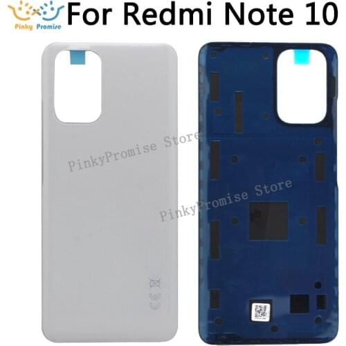 For Xiaomi Redmi Note 10 Battery Cover Rear Glass Door Housing M2101K7AI M2101K7A For Redmi note10 Back Battery Cover