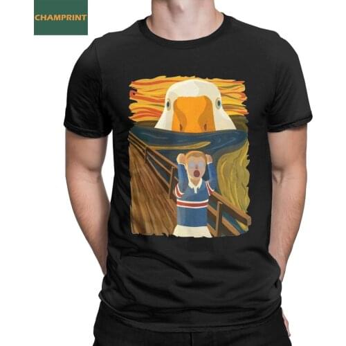 Men The Scream Untitled Goose Game T Shirt Gamer Cotton Tops Creative Short Sleeve O Neck Tee Shirt Big Size T-Shirt